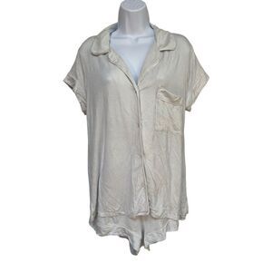 Eberjey Gisele TENCEL™ Modal Short Sleeve & Shorts PJ Set Baby Blue Size M